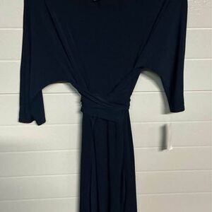 New with tags Robbie Bee navy blue tie waist dress size XL